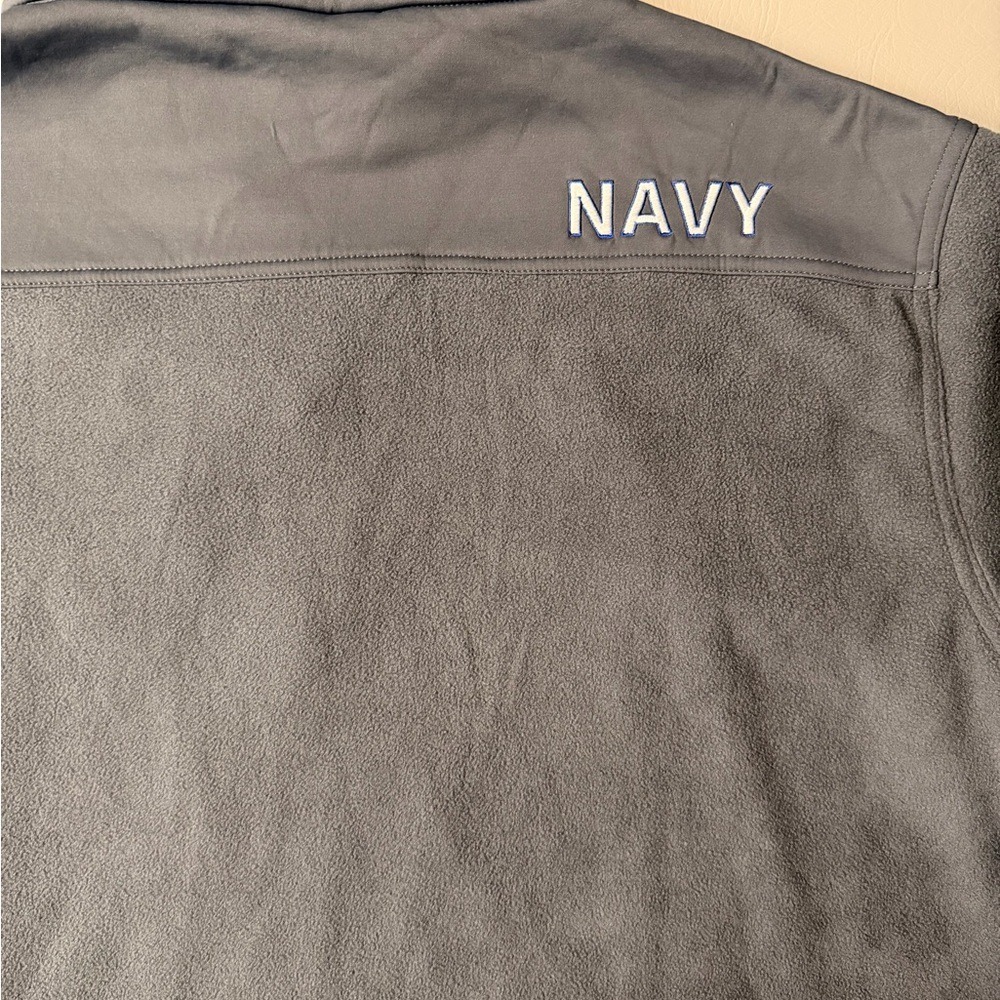 Gray Full‎ Zip United States Navy embroidered logo Size XXL - Picture 7 of 11